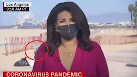 פאדיחת צרכים בשידור לייב CNN, צילום: CNN